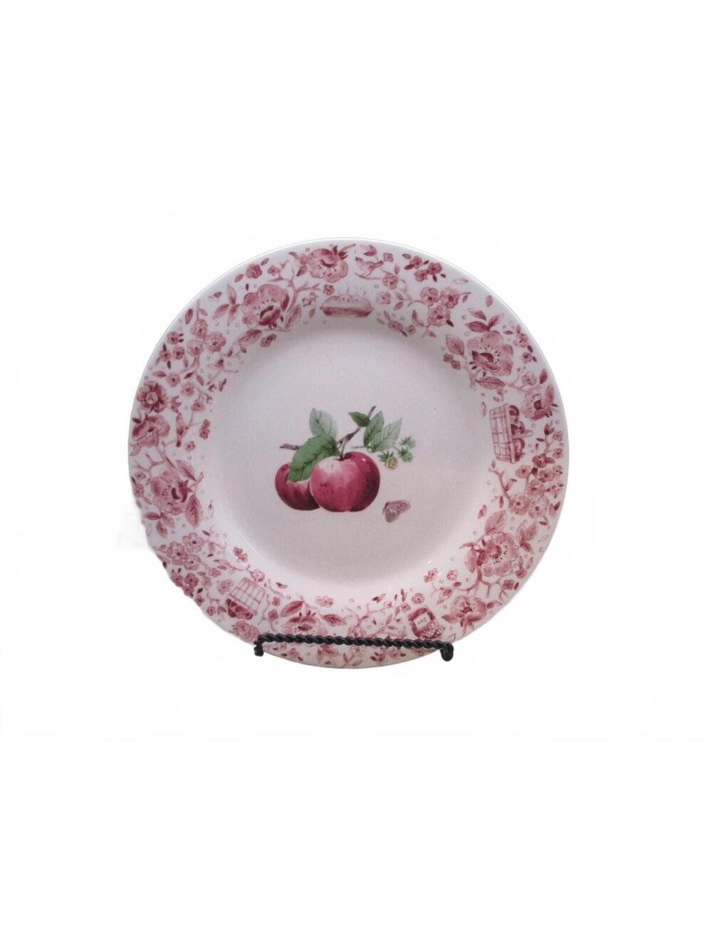 Vintage Pfaltzgraff Delicious Dinner Plate 11" Apple Butterfly Stoneware
